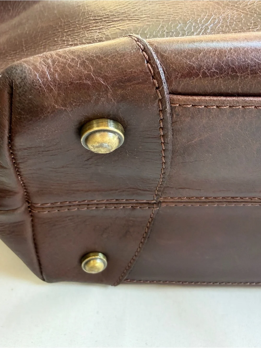 Brown Leather Tote Bag